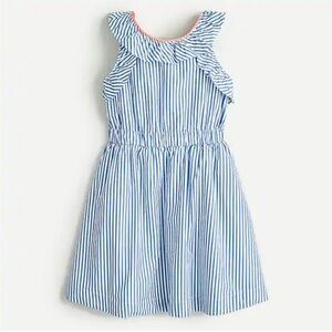 💙 J. Crew Crewcuts 💙
Girls' ruffle dress in shirting stripe